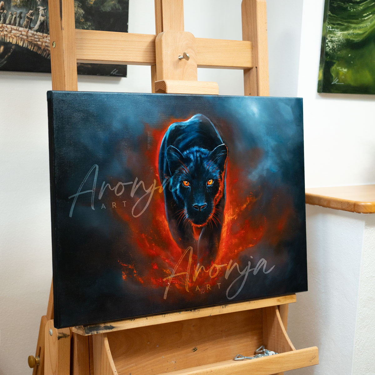 "Shadowfire" – Original Oil Painting