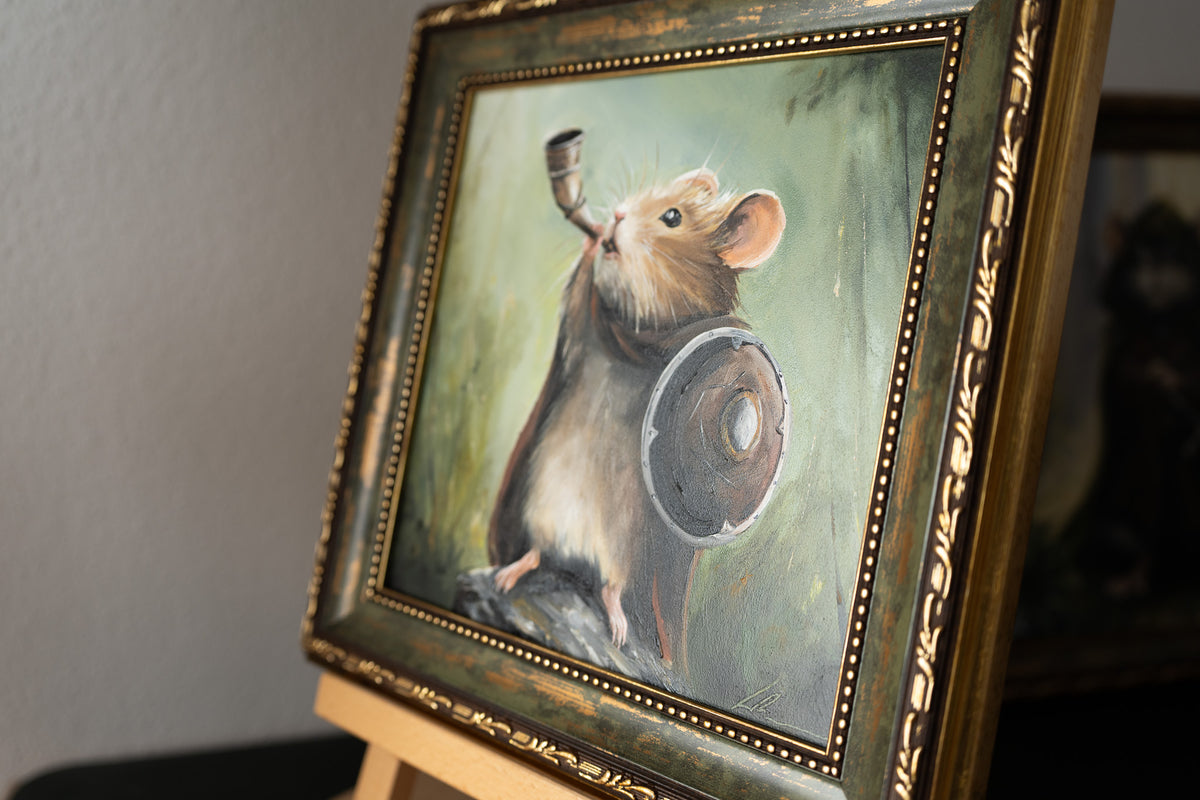Boromouse - Original Oilpainting (Framed) - 20x20cm