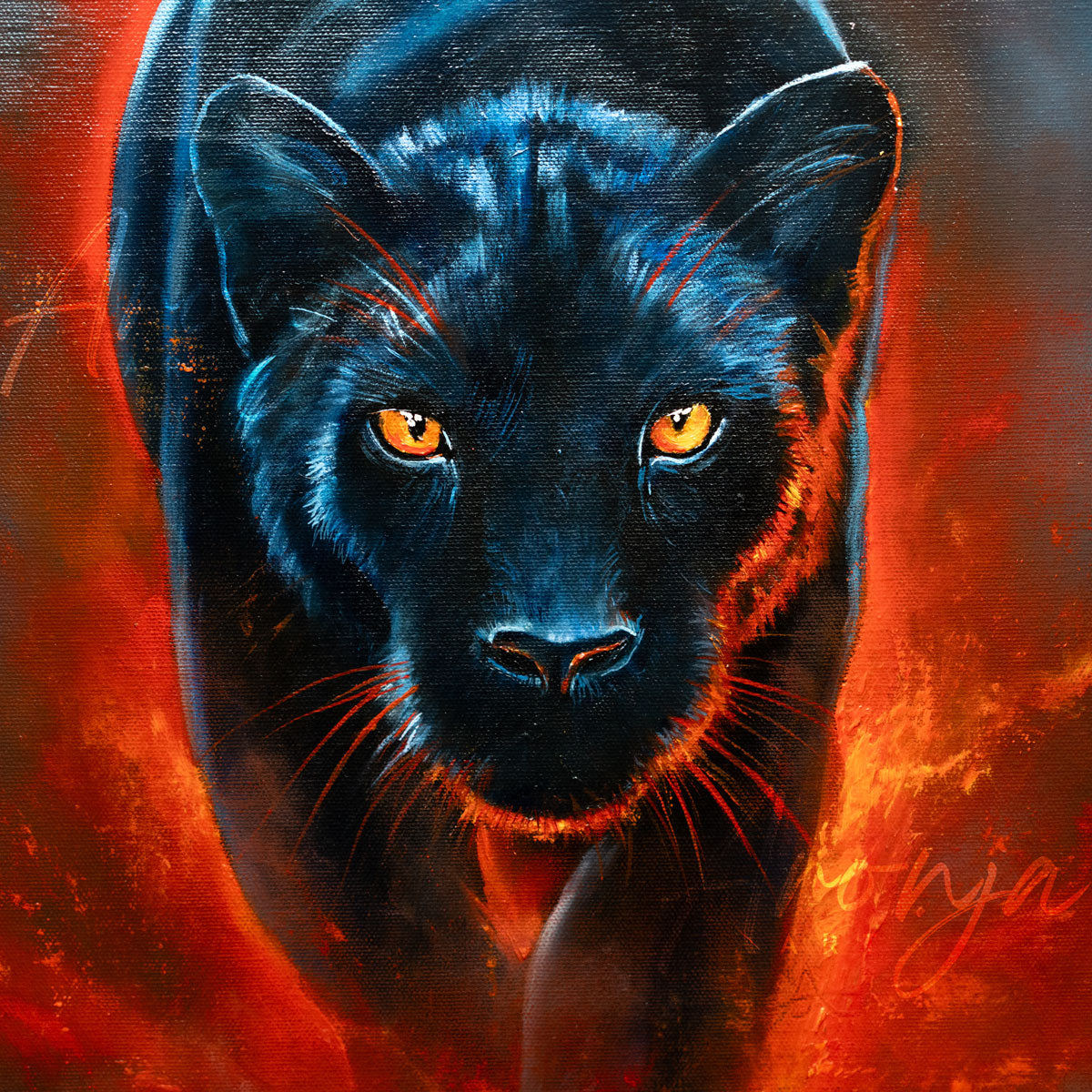 "Shadowfire" – Original Oil Painting