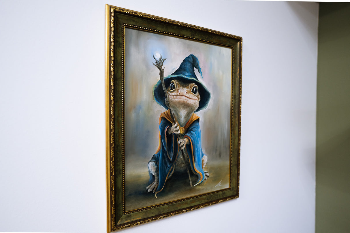 LizwardWizard framed oil painting (30x40cm)