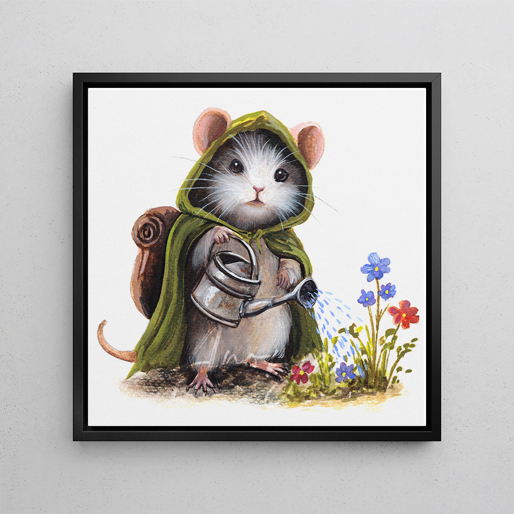 Mousewise the Gardener - (Square Print)