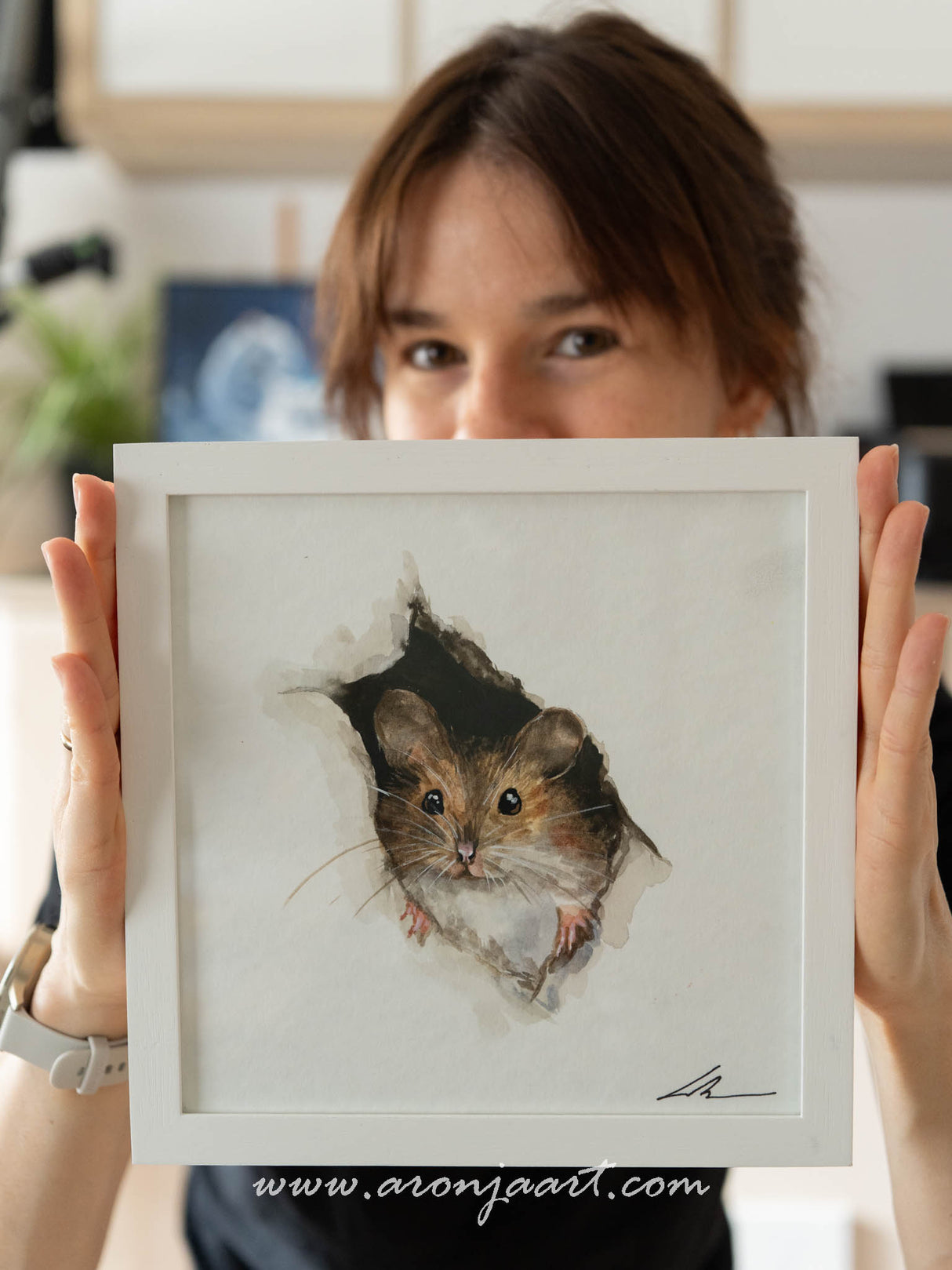 Breaking Through - Original Framed Watercolor Painting