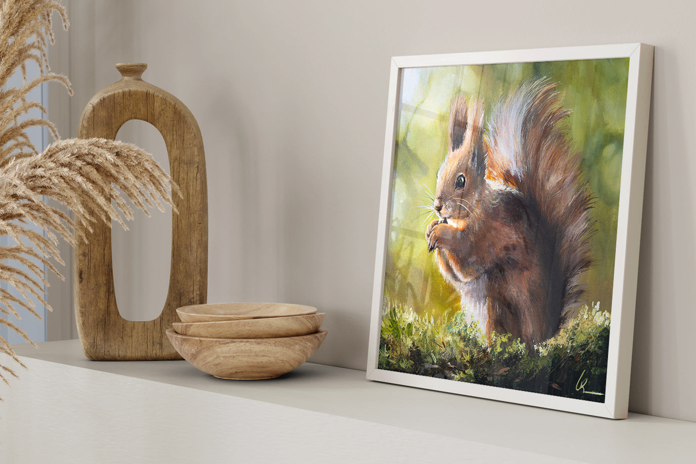 Squirrel (Print) - 30x30cm / 12x12"