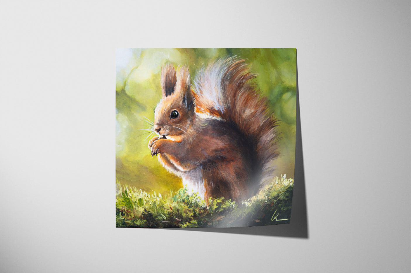 Squirrel (Print) - 30x30cm / 12x12"