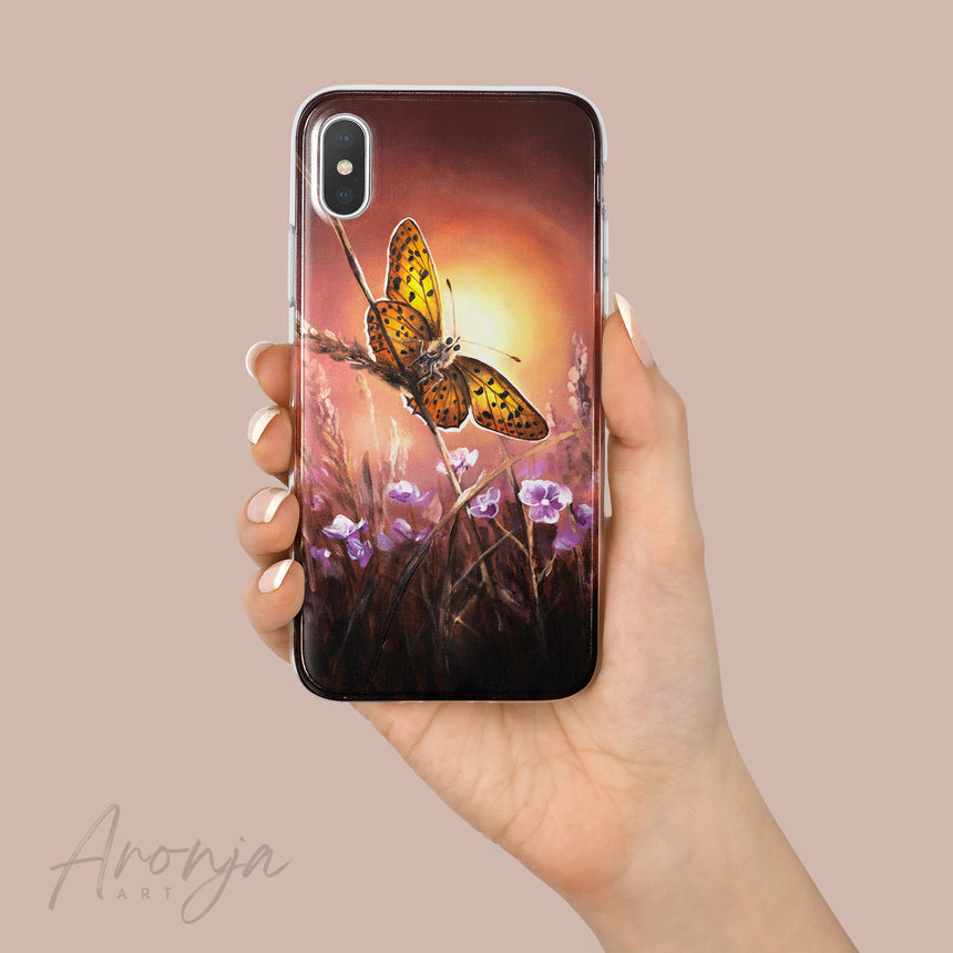 Sunset Butterfly - Phone Case