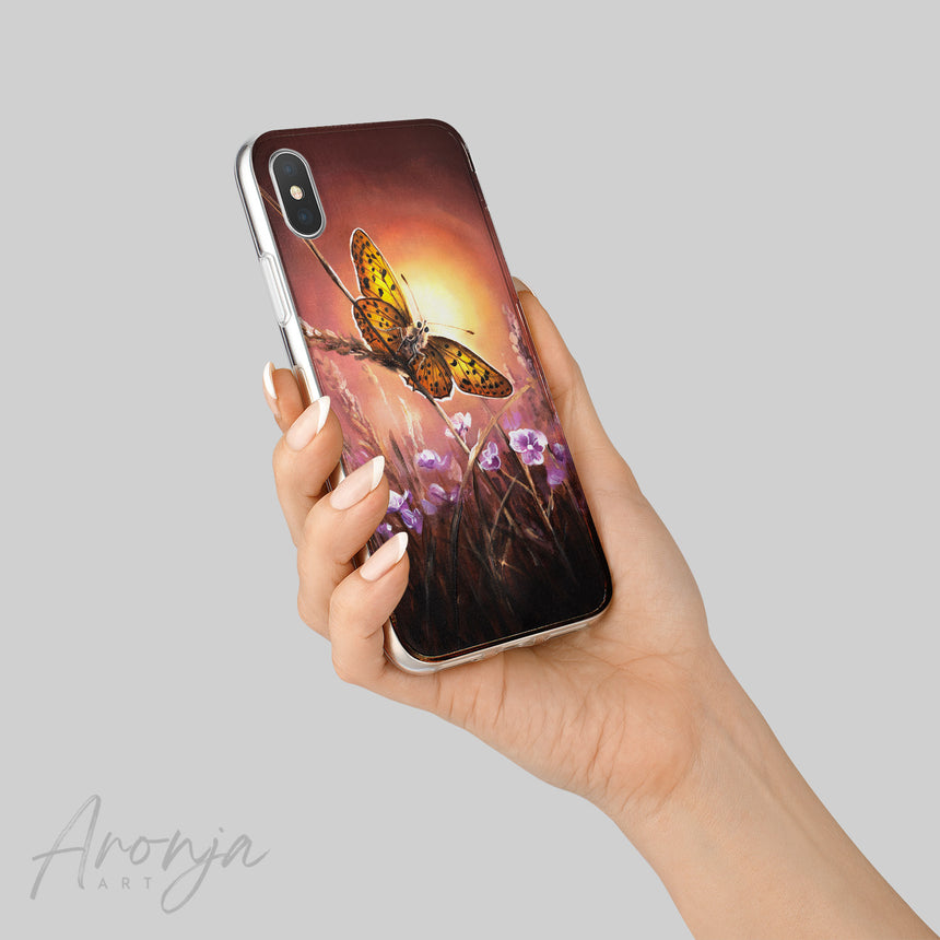 Sunset Butterfly - Phone Case