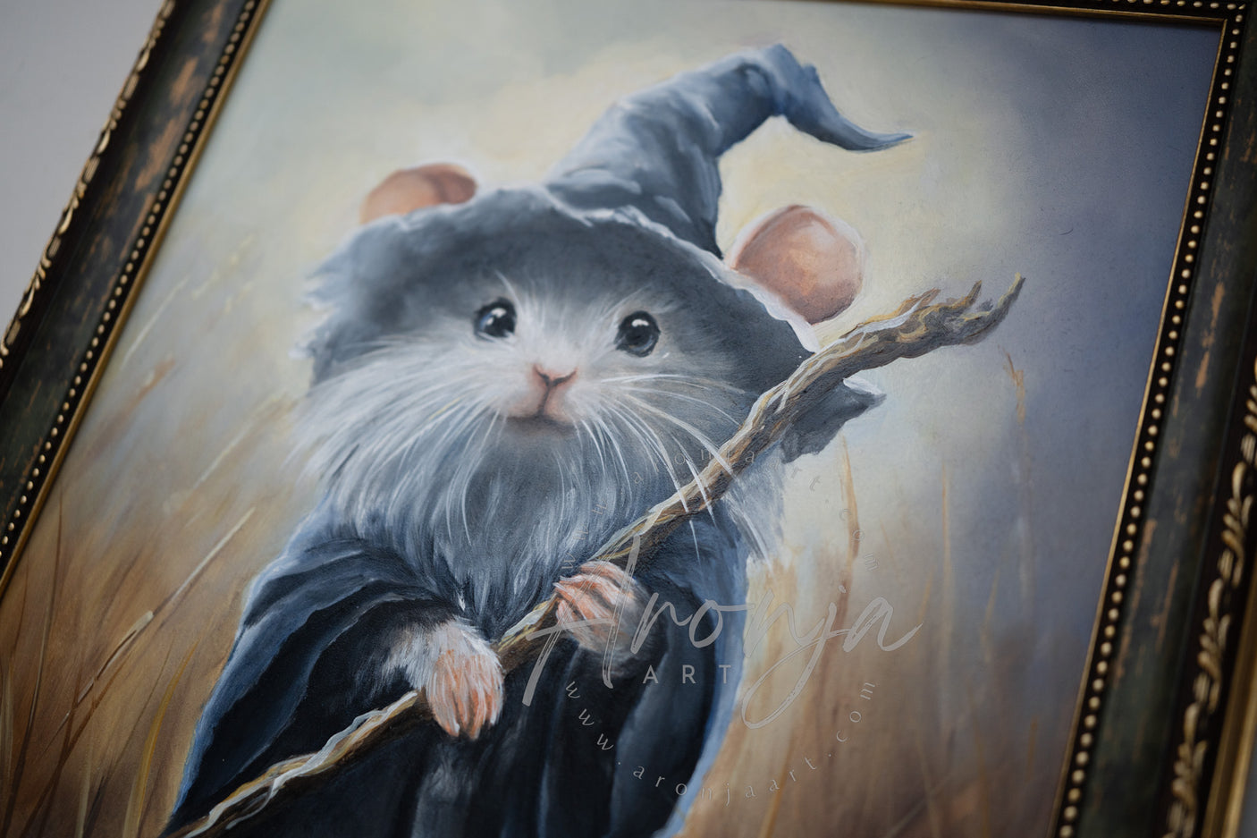 Mousedalf / Framed Oilpainting / 30x30cm / 11x11“