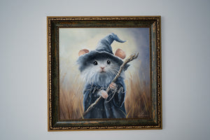 Mousedalf / Framed Oilpainting / 30x30cm / 11x11“
