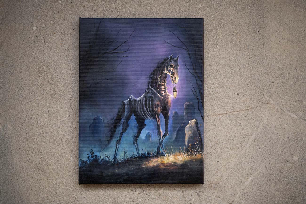 "The Mistwalker" – Original Acrylic Painting