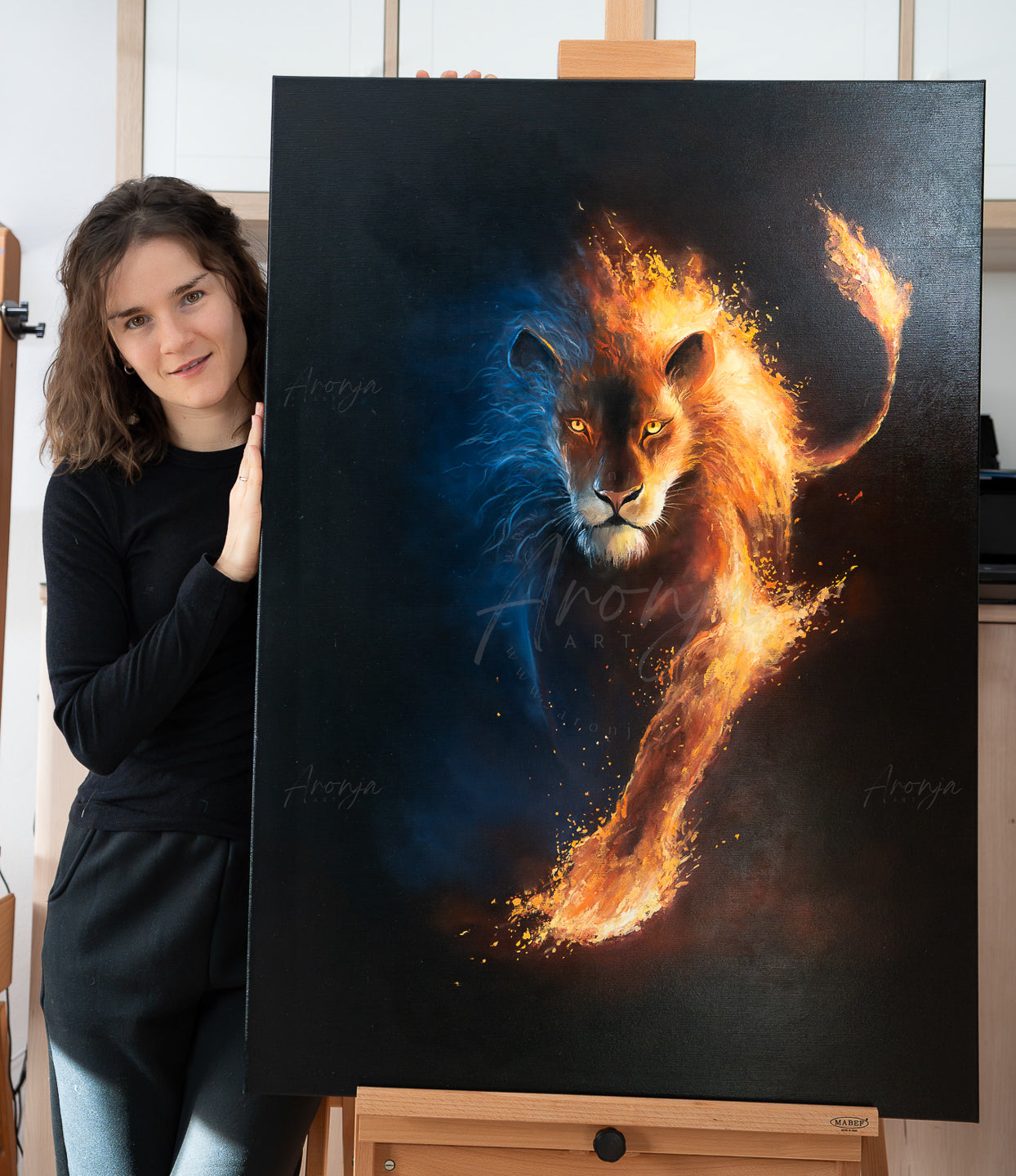 The King Of Fire - Original Oil Painting