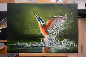 Kingfisher - Original Oil Painting