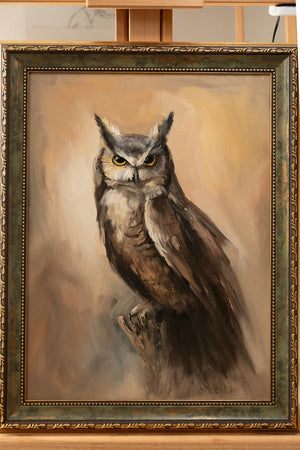 Silent Watcher - Original Oil Painting (framed)