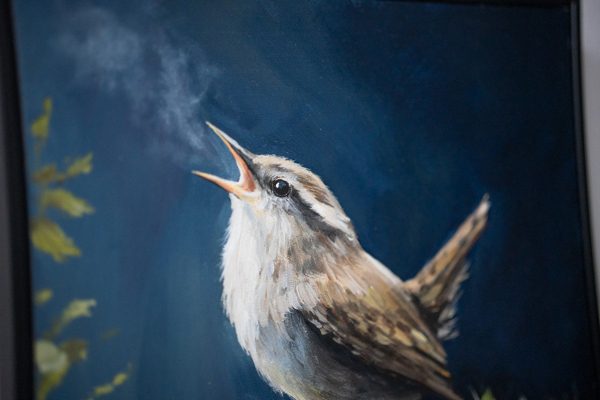 Frosty Melody - Framed Acrylicpainting