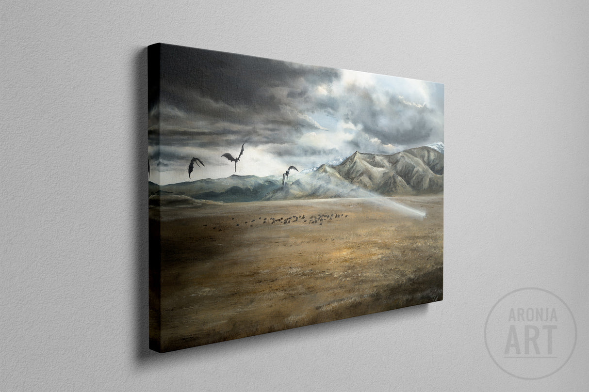 Licht gegen Schatten – (Druck)