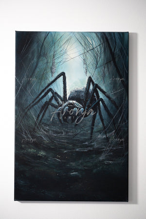 SORCERY Gothic Original Painting "Giant Spider" - 60x40cm / Acrylics
