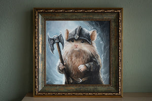 Gimouse / Framed Oilpainting / 8x8"