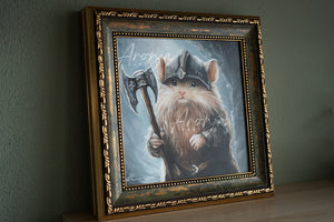 Gimouse / Framed Oilpainting / 8x8"