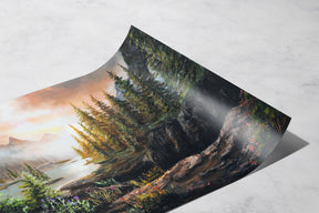 The Guardian Stones (Print) Aronja-Art gaming inspired art print, hand-painted fantasy art on canvas