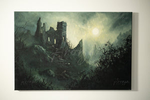SORCERY Gothic Original Painting "Silent Hill" - 60x40cm / Acrylics