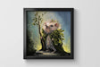 Druid Hedgehog- Square Print Aronja-Art framed canvas with pine wooden frame and shatterproof plexiglass