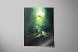 Invigorate - Sorcery TCG Print features a luminous hand-painted plant glowing with magical energy, embodying fantasy and gaming art inspired by nature and mythical landscapes.