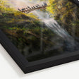 Crossing The Bridge - (Print) by Aronja-Art fantasy art traditional painting on fine art paper in a black frame