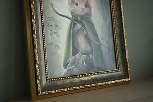 Legomouse / Framed Acrylicpainting / 8x8"