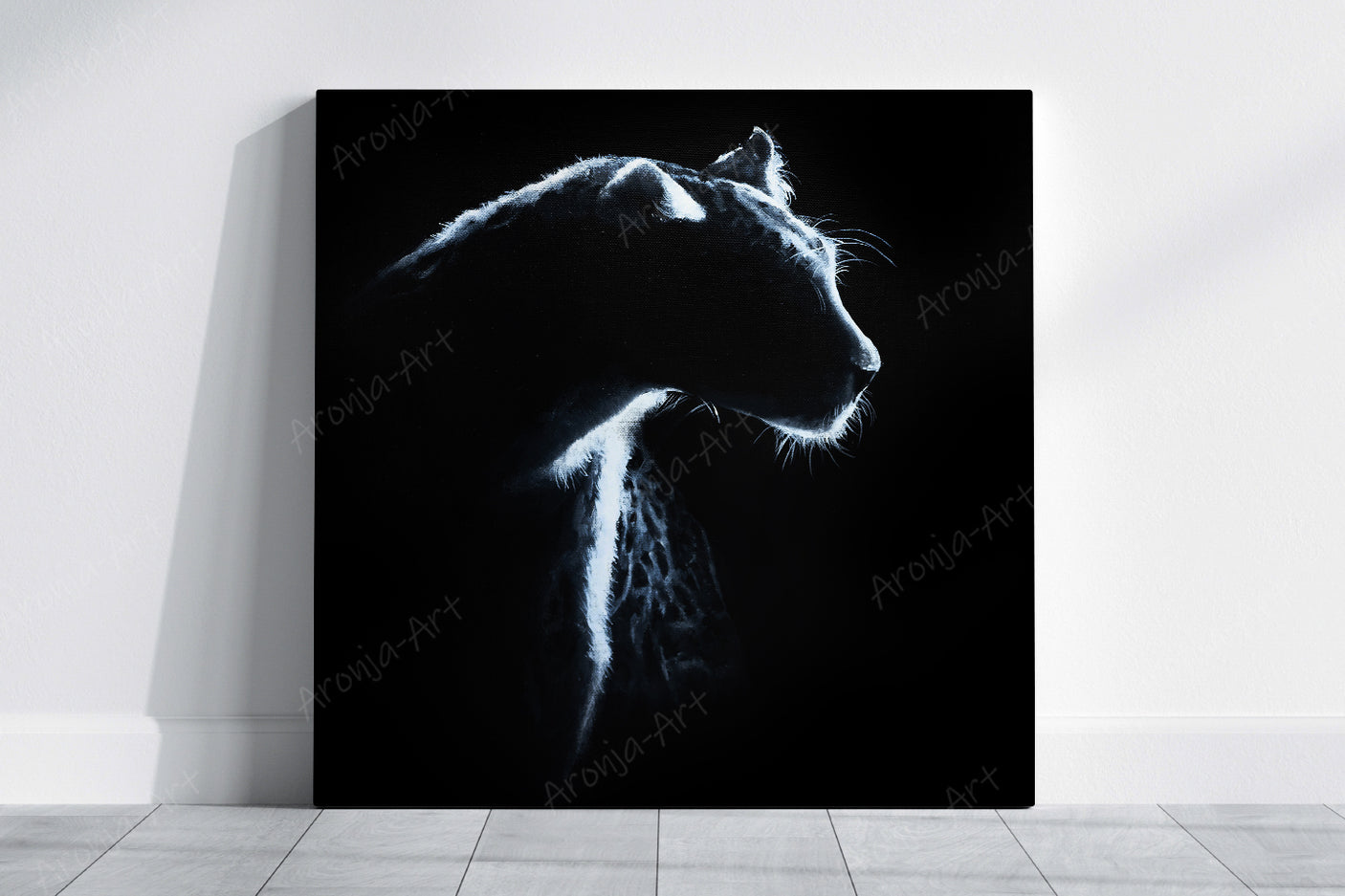 Leopard Silhouette - (Print)
