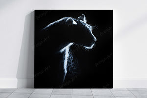 Leopard Silhouette - (Print)