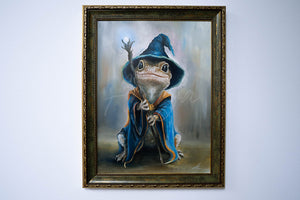 LizwardWizard  framed oil painting (30x40cm)