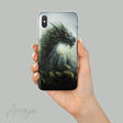 Lord of the Forest - Phone Case Aronja-Art phone case clear with green dragon artwork and glossy look