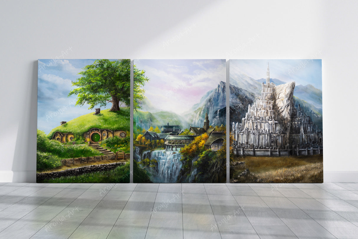 Landschafts-Trio (Druck)