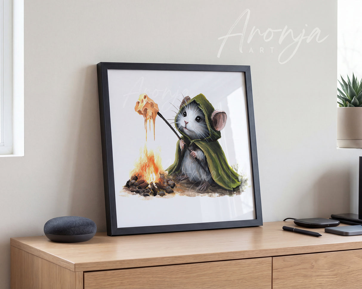 Mousewise with Cheese - (Square Print)