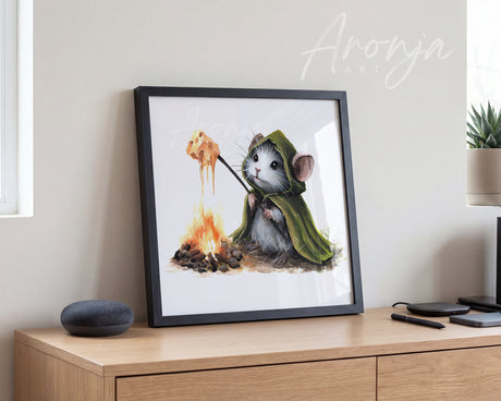 Mousewise with Cheese - (Square Print)