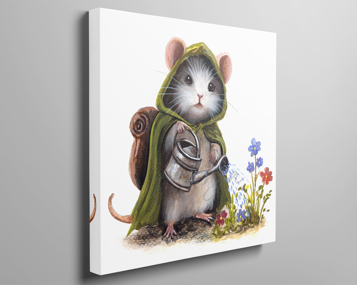 Mousewise the Gardener - (Square Print)