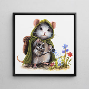 Mousewise the Gardener - (Square Print)