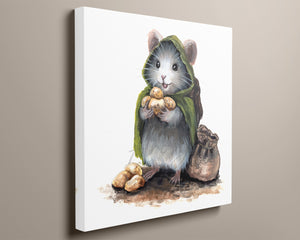 Mousewise with Potatoes - (Square Print)