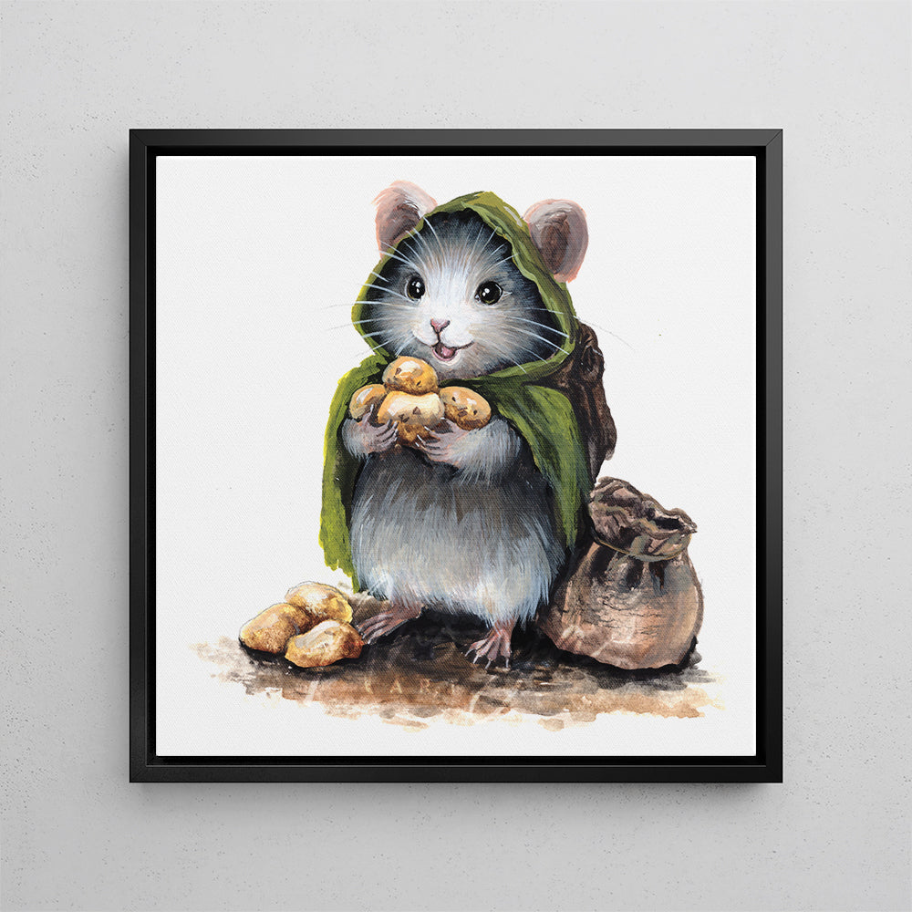 Mousewise with Potatoes - (Square Print)
