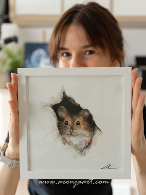 Breaking Through - Original Framed Watercolor Painting
