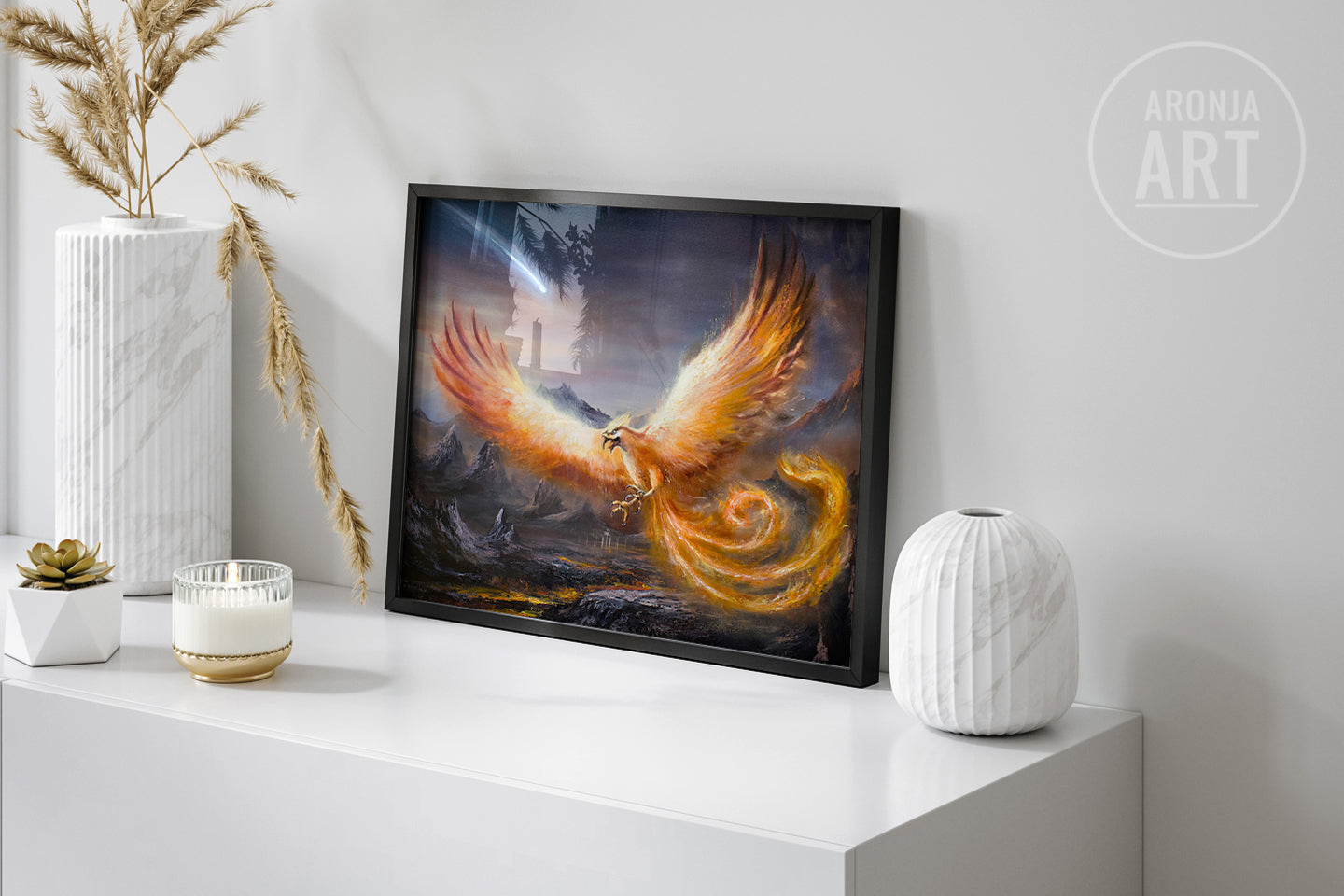 Phoenix Fantasy Art Print | Aronja-Art