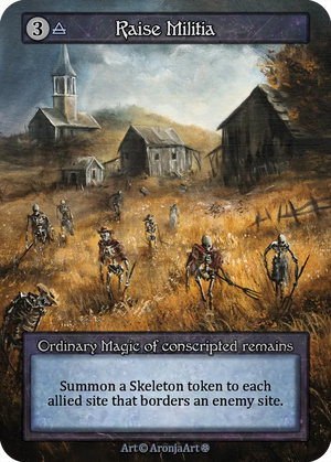 Sorcery TCG Artist Proof "Raise Militia" #1/25
