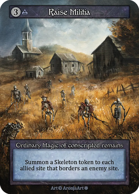 Sorcery TCG Artist Proof "Raise Militia" #3/25