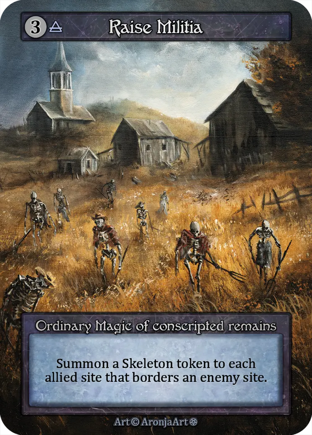 Sorcery TCG Artist Proof "Raise Militia" #1/25