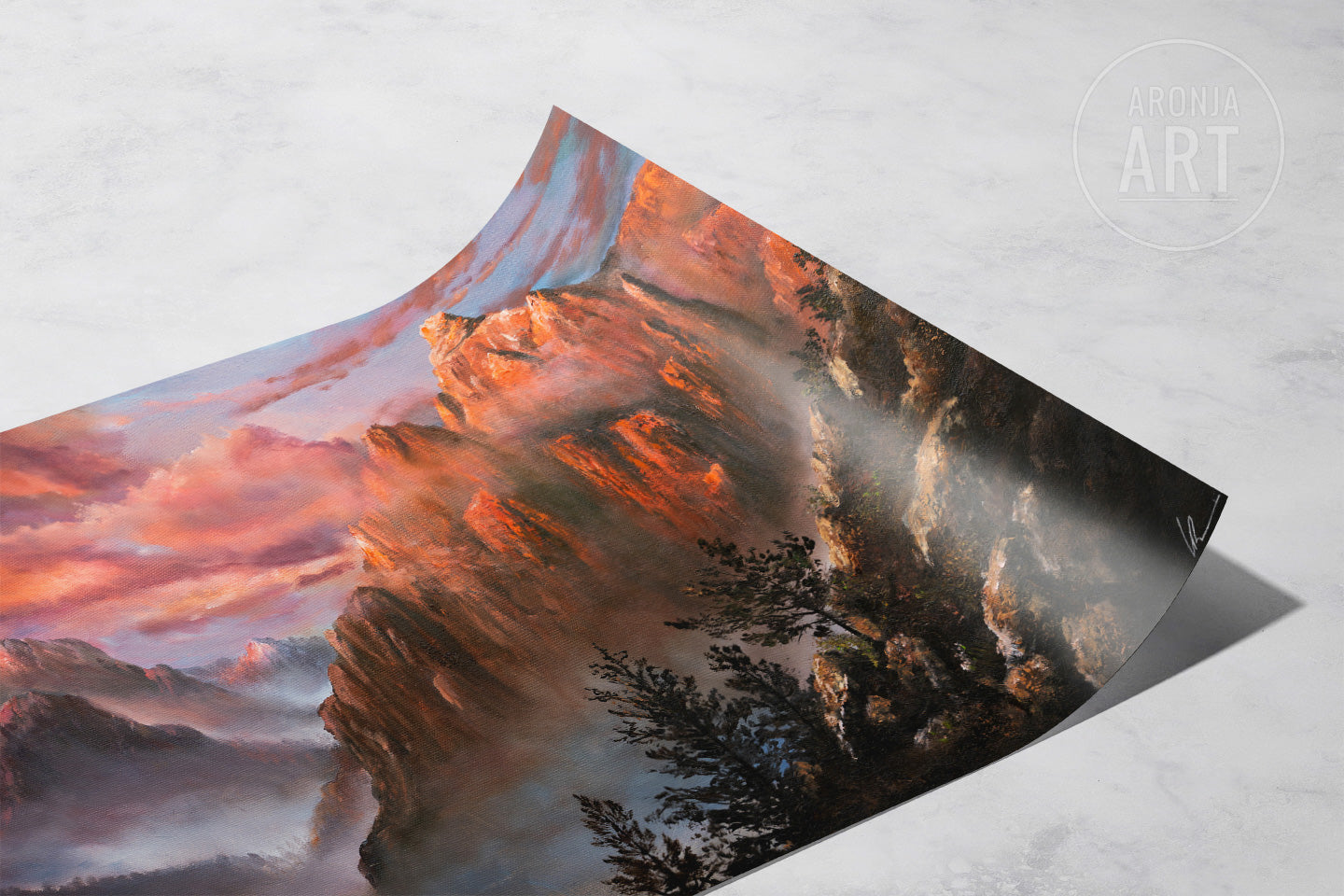 Red Mountains (Print) – Aronja-Art