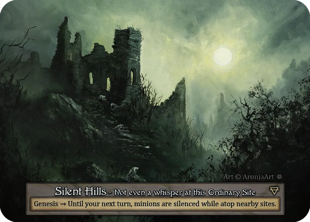 Sorcery TCG Artist Proof "Silent Hills" #2/25