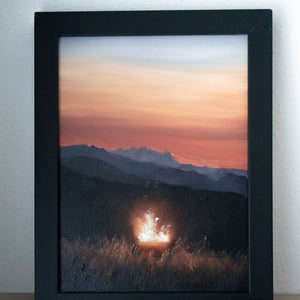 Midsummer / framed Oilpainting / 18x24cm