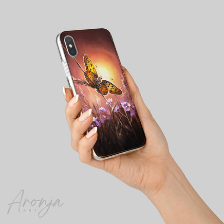 Sunset Butterfly - Phone Case