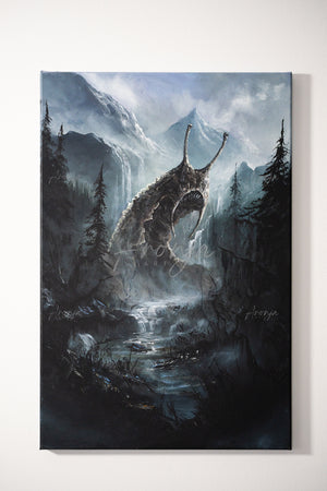 SORCERY Gothic Original Painting "Ten Ton Slug" - 60x40cm / Acrylics