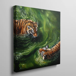"Emerald Grace" – Original Oil Painting