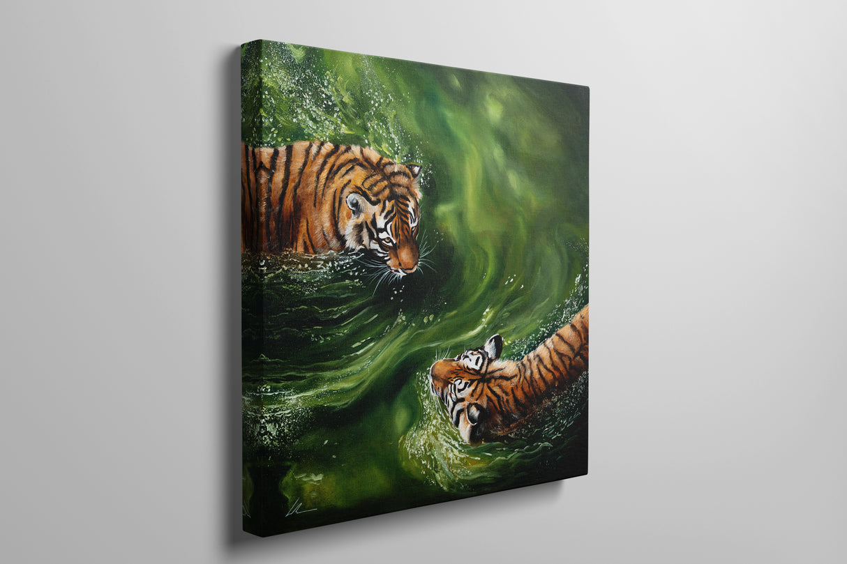 "Emerald Grace" – Original Oil Painting